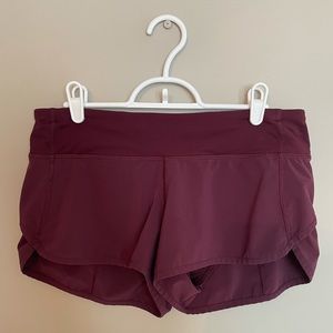 Lululemon speed shorts